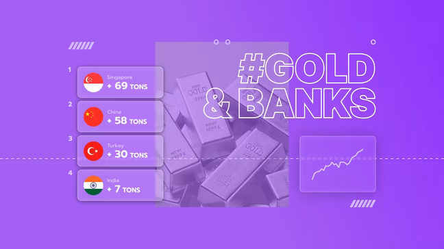 Q1 میں سونے کے 4 بڑے مرکزی بینک خریدار