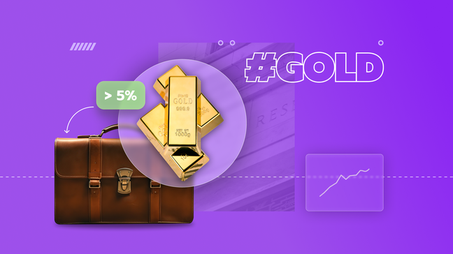 ผู้เชี่ยวชาญแนะนำให้ถือครองทองคำมากกว่า 5%