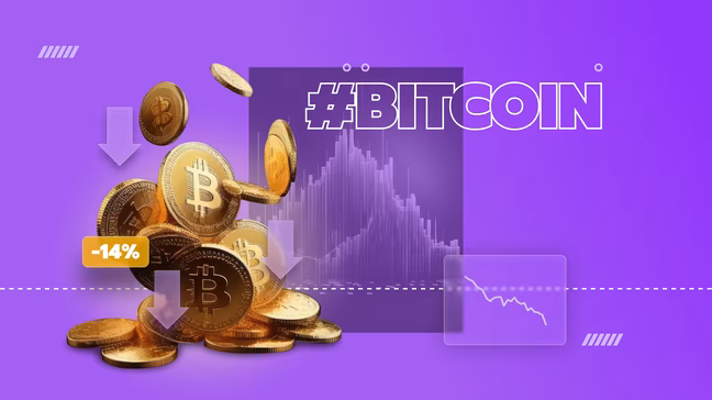 Bitcoin is down 14% with the Risk of Falling to $15,000