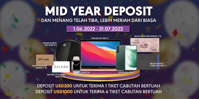 Mid Year Deposit & Menang, Lebih Meriah Dari Biasa!