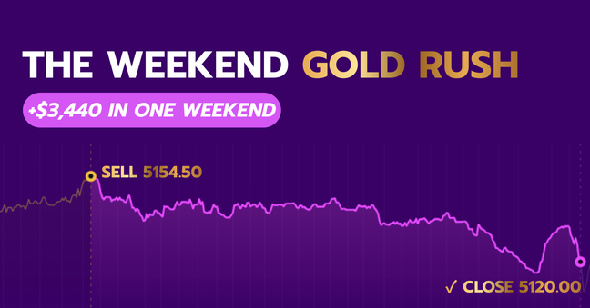 🚀 The Weekend Gold Rush: How One Trader Secured $3,440 While the Markets Were 