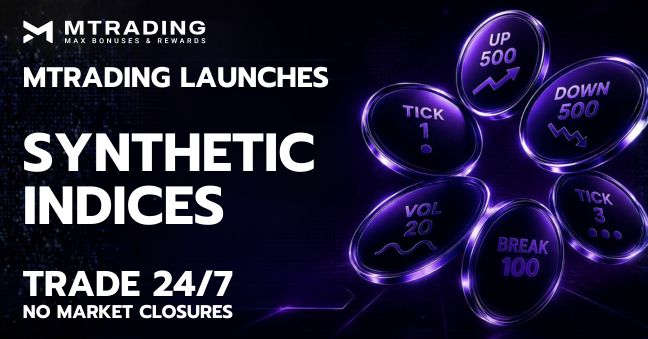 MTrading Launches Synthetic Indices: Trade 24/7/365
